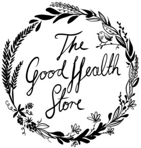 the good health store black and white logo